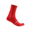 Castelli Re:Cycle Thermal 18, Red Veľkosť: 44 - 47 Cyklistické ponožky do prechodného obdobia