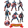 CUKROVÁ TLAČ jedlý obrázok na tortu Cukrová hmota KAPITÁN AMERIKA AVENGERS MARVEL