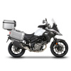 SHAD Kompletná sada hliníkových kufrov SHAD TERRA, 48 litrový vrchný kufor, 36/36 litrový bočné kufre, vrátane montážnej sady a platni SHAD SUZUKI DL 650 V-Strom