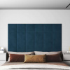 vidaXL Nástenné panely 12 ks modré 30x30 cm zamatové 1,08 m² - Modrá - 52938-8022