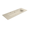 GSI PURA keramické umývadlo Slim 122x46cm, 2 otvory, creta mat SPH 8887208