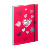BAAGL Dosky na školské zošity A4 Srdce