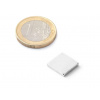 SOLLAU Neodymový magnet hranol 12x12x2 mm, N38, ponikelovaný