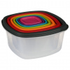 5five Simply Smart Plastová nádoba na potraviny Rainbow sada 7ks