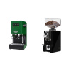 Gaggia Classic E24 BC, green + Eureka Mignon Specialita Compatto, CR black