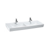 H8149674001041 LAUFEN PRO A dvojumývadlo s 2 otvormi pre 2 batérie, LCC