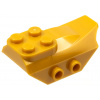 79897 Pearl Gold Slope, Curved 4 x 2 with 4 Studs on Top (Perleťově zlatý svah, zakřivený 4 x 2 se 4 cvočky nahoře)