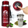 TERMOS 8.0 červený pre Yerba Mate UTESNENÝ 800 ml Teplomer LED Sitko