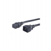 PremiumCord Kabel síťový prodlužovací 230V 16A 3m, konektory IEC 320 C19 - IEC 320 C20 (kpsa)