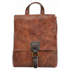 Batoh Andrea Massi Brown (Dámska kožená kabelka Andrea Massa batoh)