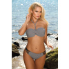 Marko Trendy dvojdielne plavky 2x push-up Marko Marcella Ardesia M-557 (9) šedé, Veľkosť 42/XL, Farba šedá