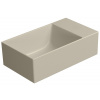 GSI KUBE X COLOR KUBE X keramické umývadlo 40x23cm, bez otvoru, pravé/ľavé, creta mat 9484008