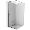 Mexen Kioto sprchová stena 70 x 200 cm, transparentnéné/čierny vzor 8 mm, zlatoružová - 800-070-101-60-77