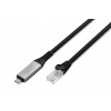 DIGITUS Kábel adaptér USB-C na RJ45 Kat. 6A S/FTP, 1 Gbit/s, USB 3.2 Gen1, LSZH, 2 m (AK-300601-020-S)