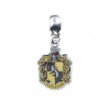 Harry Potter Hufflepuff Crest Slider Charm Silver