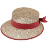 Fiebig - Headwear since 1903 Slamený klobúk - slnečný klobúk - Fiebig - morská tráva s červenou stuhou Veľkosť: 55 cm (S)