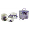 MAKRO - Hrnček s lyžičkou a miskou Levanduľa