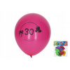Sada farebných nafukovacích balónikov 30 cm s číslom 30 - 5 ks pre oslavy ap