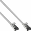 U/FTP (PiMF) Patchkábel LSOH 5m cat.8.1, sivý, plochý, Cu