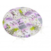 Bellatex Sedák Adéla prošívaný kulatý, Patchwork lila - průměr 40 cm
