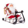 Dekorácia MagicHome Vianoce, Santa na sánkach, červený, 46 cm