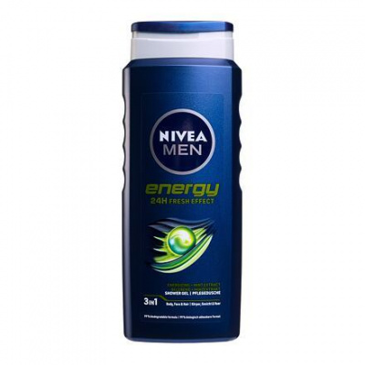 Nivea Men Energy energizující sprchový gel na tělo, tvář a vlasy 500 ml pro muže