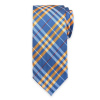 Pánska kravata modrá so žltým pruhovaným vzorom 18057