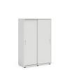BASIC Policová skriňa BASIC, posuvné dvere bez zámku, 100x40x147,9cm, biela