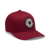 Fox Racing Fox Badge Flexfit Hat, pánska šiltovka - Cabernet Veľkosť: S/M