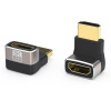 PremiumCord redukcia 8K HDMI A - HDMI A F/M 90st B kphdma-40