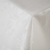 PVC obrus Biele vyrazené kvety PV-175 - metráž š. 140 cm