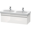 DURAVIT DuraStyle závesná skrinka pod dvojumývadlo, 1 zásuvka, 1150 x 453 x 398 mm, biela vysoký lesk, DS638602222