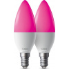 TP-LINK Tapo L430C2-pack, WiFi SMART LED žiarovka, E14, 4.8W, 470lm, 2500-6500K, 2ks