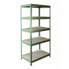Meets-ecommerce UG Kovový regál profi 230x70x45, 4-7 políc Farba: Metalická zelená, Počet polic: 5 políc