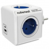 Rozbočovacie zásuvka Cubenest Powercube Original USB PD 20W, USB, USB-C, 4x zásuvka (PC220BL) biela/modrá