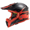PRILBA LS2 MX437 FAST EVO ROAR BLACK RED L (PRILBA LS2 MX437 FAST EVO ROAR BLACK RED L)