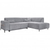 MID.YOU ROHOVÁ SEDACIA SÚPRAVA, textil, svetlosivá - Online Only obývacie izby - 001454003116