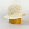 Dámsky klobúk z papiera - nezdobený - smotana/55