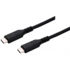 Kabel C-TECH USB 4.0, Type-C (CM/CM), PD 100W, 40Gbps, 0,5m, černý CB-USB4-05B
