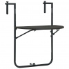 vidaXL Visiaci balkónový stolík hnedý 60x64x83,5 cm plastový s ratanovým vzhľadom 47895