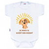 New Baby Body s potiskem SE MNOU JE KAŽDÝ DEN KRÁSNÝ