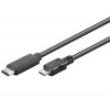 PremiumCord USB-C/male - USB 2.0 Micro-B/Male, černý, 0,6m ku31cb06bk