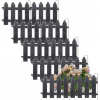Záhradný obrubník plast 200 cm x 15 cm sivý