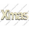 Malý drevený výrez X´Mas 5cm