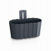 PROSPERPLAST Kvetináč závesný BOARDEE WALL antracit 27,4cm