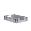 Euro prepravky classic-line B, madlá sivé, z PP, 600 x 400 x 120 mm, BJ = 8 ks