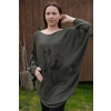 Dámsky elegantný pulóver Butterfly khaki S/M