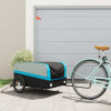 vidaXL Vozík za bicykel, čierno modrý 45 kg, železo 94051
