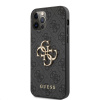 Púzdro Guess PU 4G Metal Logo iPhone 12 Pro Max sivé