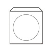 Harmanec-Kuvert Obálky na CD 125x125 s okienkom 50 ks